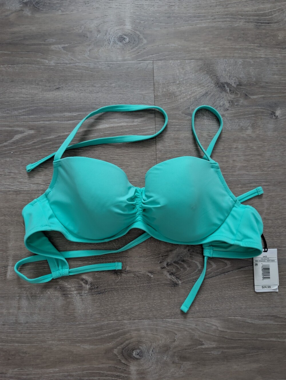 Shade & Shore Turquoise Bikini Top - Teal Green